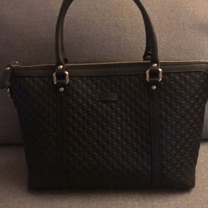 Brand New Black Leather Gucci Bag
